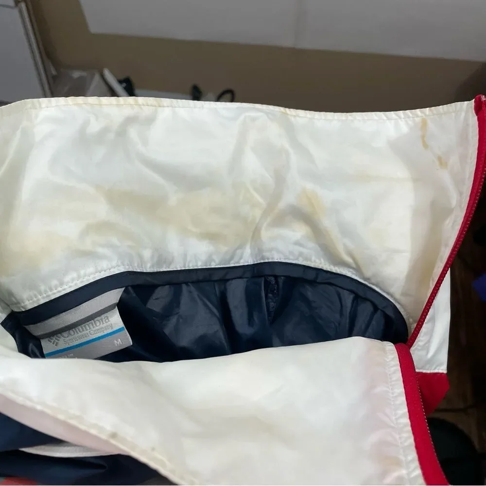Columbia Lightweight Full Zip Windbreaker Jacket